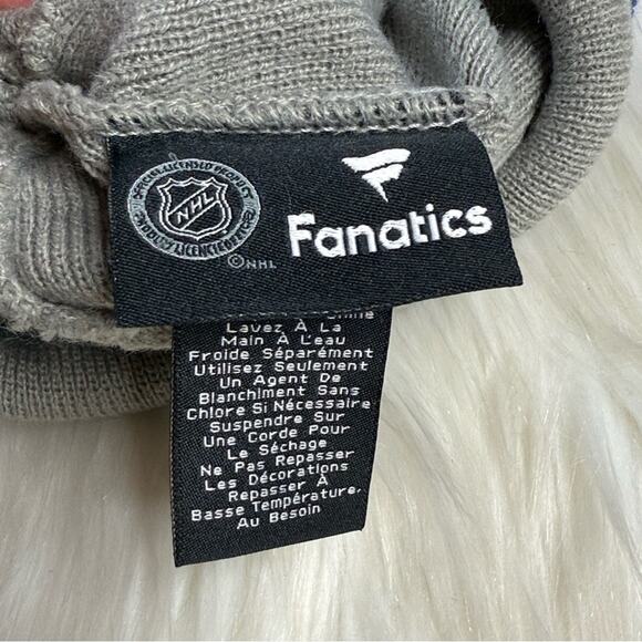 Fanatics New York Rangers Blue and Gray Cuffed Beanie - Picture 4 of 4